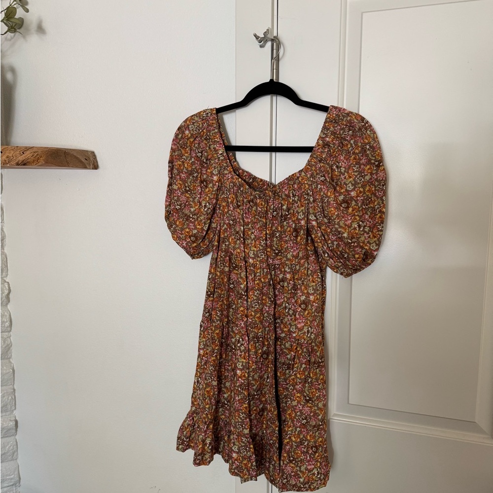 Wild Fable Floral Puff Sleeve Mini Dress
